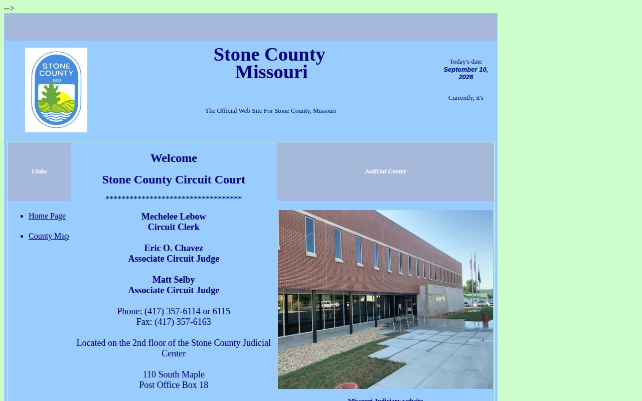 Stone County Circuit Court page for Galena arrest case follow-up